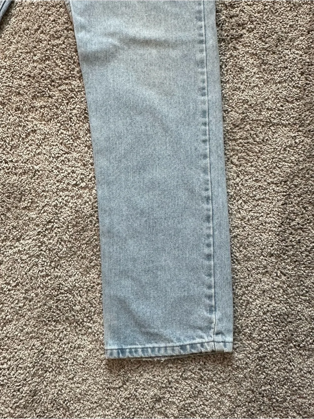 Polo by Ralph Lauren Light Blue Denim Jeans with Black Leather Patch 32x34 - Picture 9 of 16